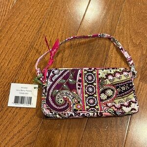Vera Bradley Very Berry Paisley Wristlet